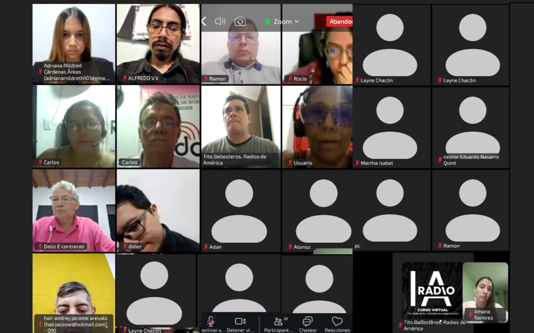 Emisoras comunitarias de Norte de Santander culminaron con éxito curso de Inteligencia Artificial aplicada a la radio